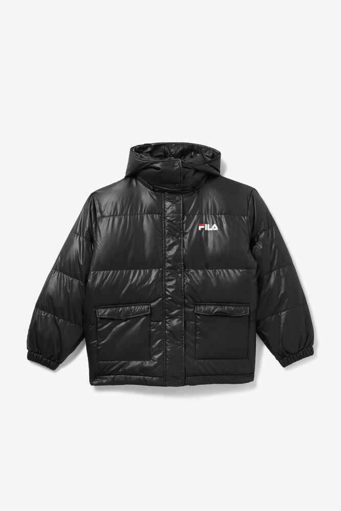 Fila Jakke Dame Svart Remie Puffer 819743-KPB